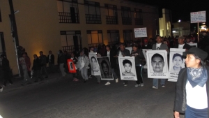 ©SIPAZ Marcha en San Cristóbal de las Casas de la Brigada Nacional por los desaparecidos de Ayotzinapa